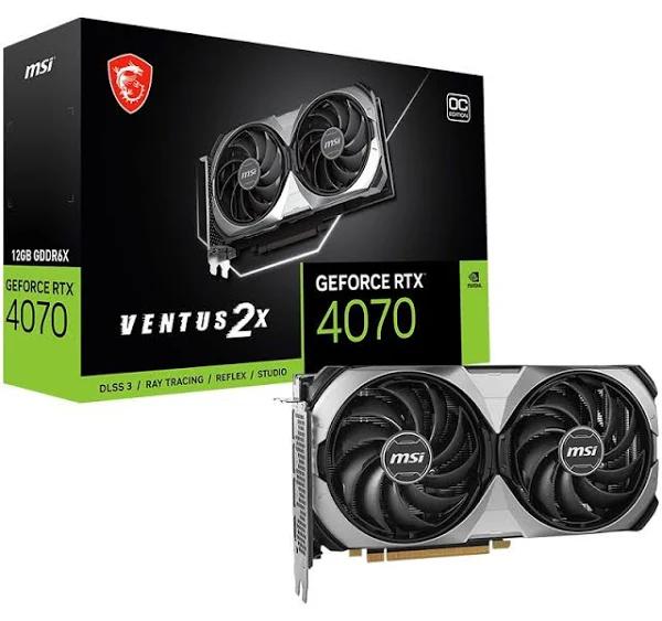 MSI GeForce RTX 4070 Ventus 2x E 12G OC Graphic Card