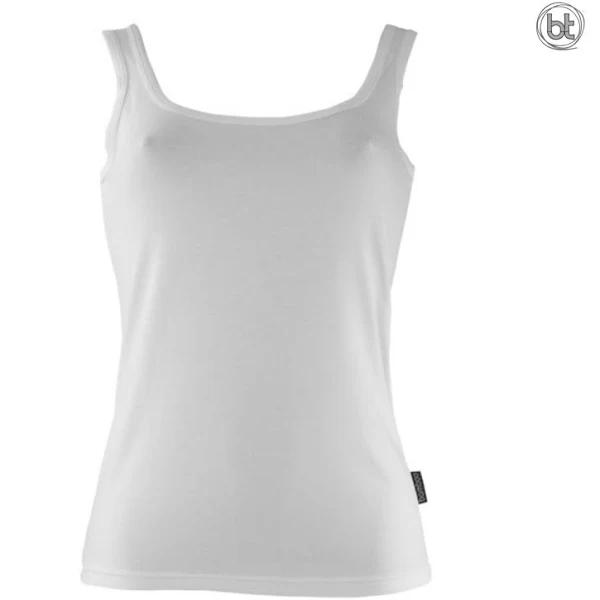 Bamboo Slim Fit Singlets 18 White