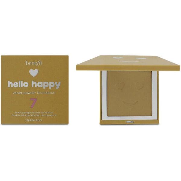 Benefit Hello Happy Velvet Powder Foundation 07 Medium-Tan Neutral