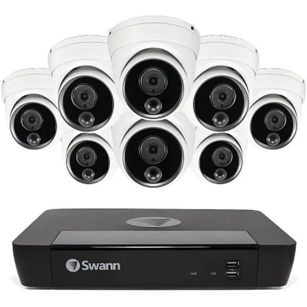 Swann 8 Channel NVR With 8 x 4K Ultra HD Security Camera System (SONVK-876808D)