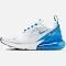 Nike Women's Air Max 270 White/Blue - Size 8