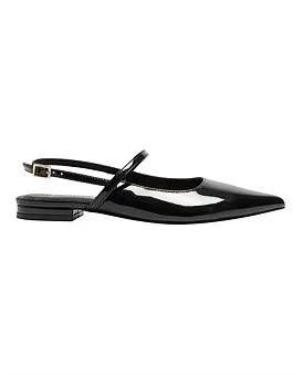 Ravella Katie Ballet Flat in Black Patent, Size 5 AU