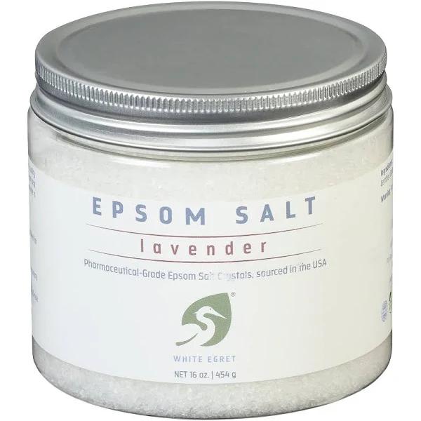 White Egret Epsom Salt, Lavender - 16 oz