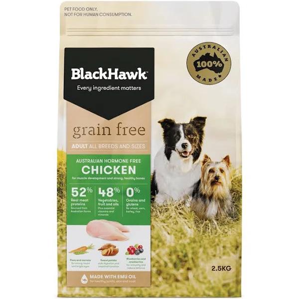 Black Hawk Adult Dog Food Grain Free Chicken 15kg