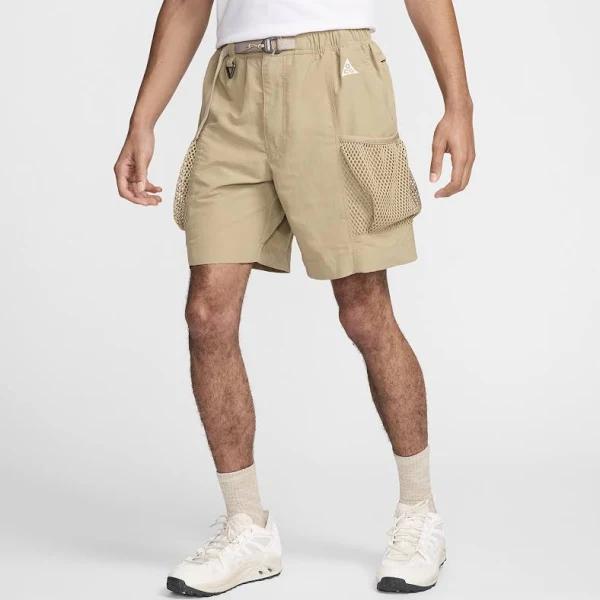 Shorts Nike ACG Snowgrass Men's Cargo Shorts Khaki/ LT Iron Ore/ Summit White L