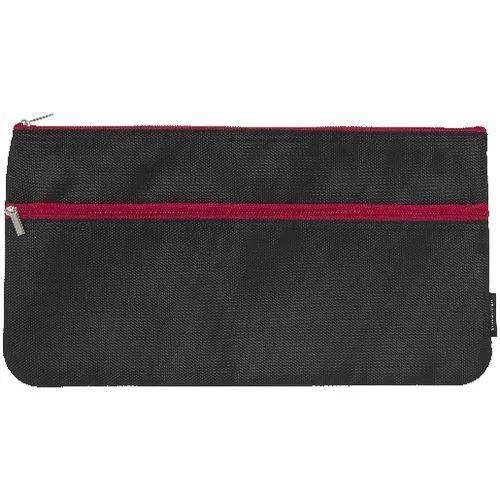 Studymate Recycled Twin Zip Pencil Case Black