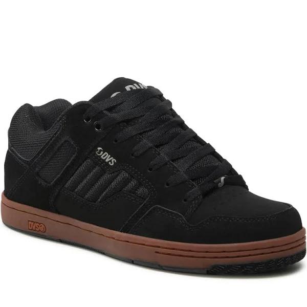 DVS Adult Mens Enduro 125 Skate Inspired Sneakers Black Gum Suede US 7