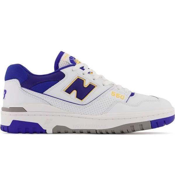 New Balance Men's 550 White/Infinity Blue - Size 14