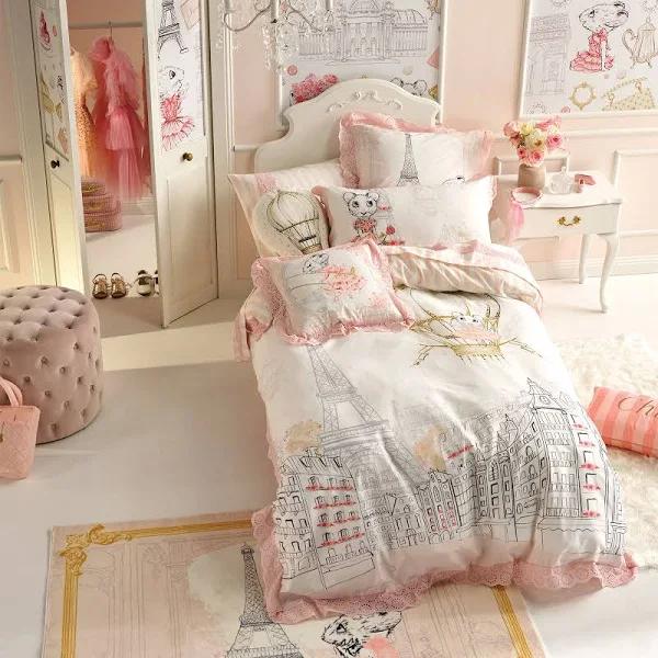 Claris in Paris Quilt Cover Set by Claris The Chicest Mouse in Paris