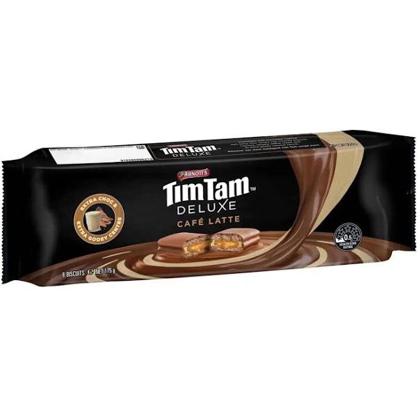 Arnotts Deluxe Tim Tam Chocolate Biscuits Cafe Latte 175g