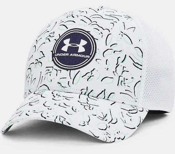 Under Armour Golf Iso-Chill Driver Mesh Cap White XL-2XL 1369804-105-XL/XXL