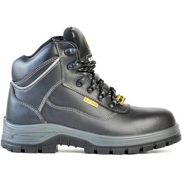 Blacksmith Men's Sparky Steel Cap Work Boots - Black - Size 7