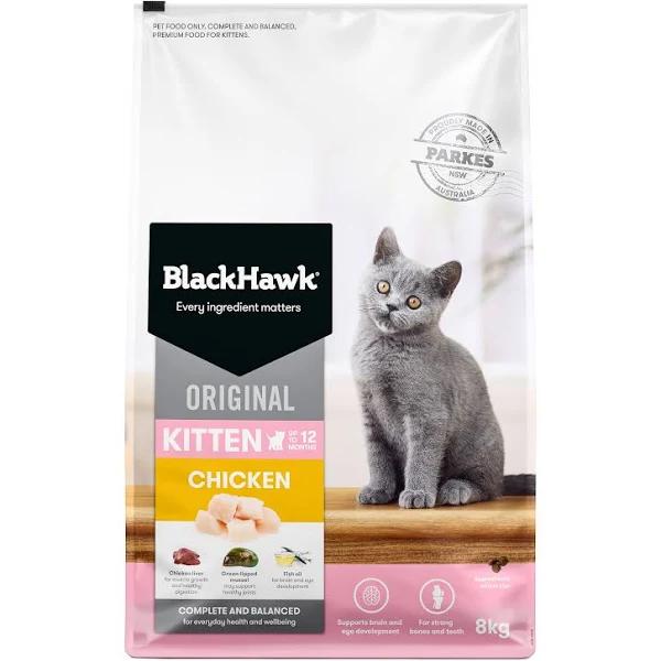 Black Hawk Chicken Original Kitten Dry Food 8kg