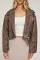 David Jones Lioness Staten Island Jacket in Chocolate, Size XS