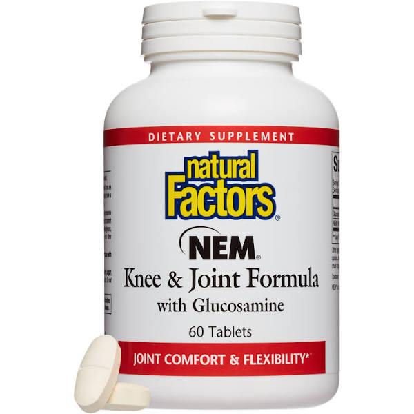 Natural Factors NEM Knee & Joint Formula with Glucosamine 60 Tablets