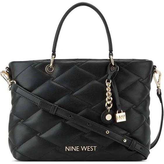 Nine West Regan Small Elite Satchel in Black