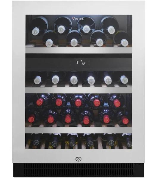 Vintec VWD050SSA 50 Bottle Dual Zone Wine Storage Cabinet