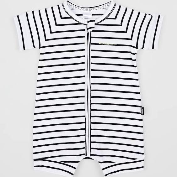 Bonds Zip Romper Wondersuit - Black & White