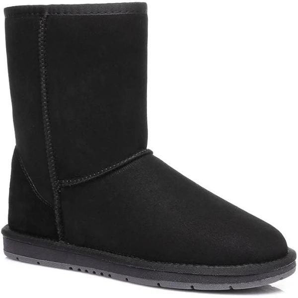 Australian Shepherd Kids Short Classic UGG Boots Black / AU Ladies 4 / AU Men 2 / EU 35