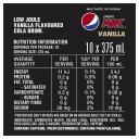 Pepsi Max Vanilla Multipack Cans 375ml