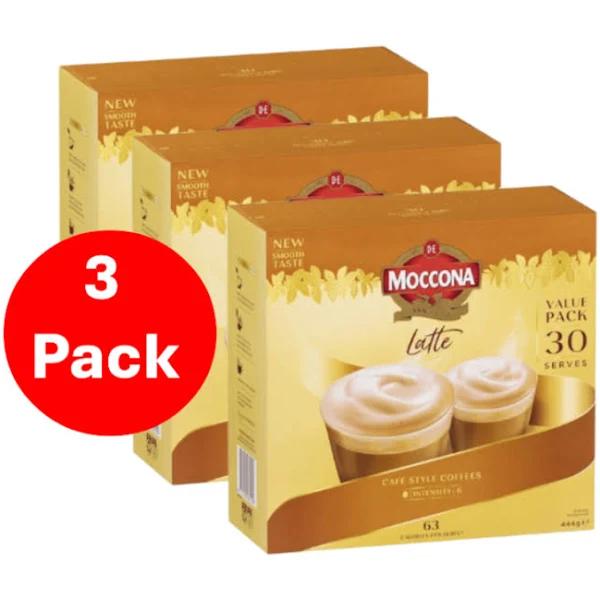 Moccona Coffee Sachets Latte 90 Pack - AfterPay & zipPay Available