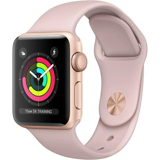 Apple Watch Series 3 - 38mm Gold Aluminium Case with Pink Sand Sport Band - GPS