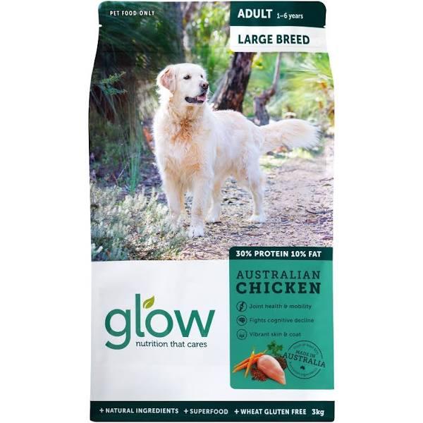 Glow Adult Large Breed Australian Chicken Dry Dog Food - 3kg