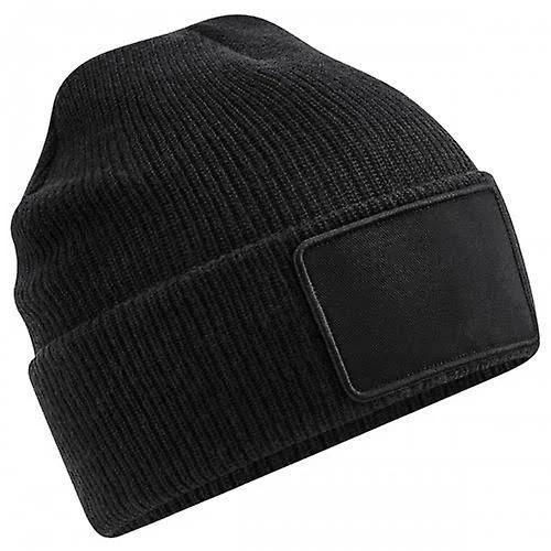 Beechfield Thinsulate Removable Patch Beanie Graphite Grey One Size