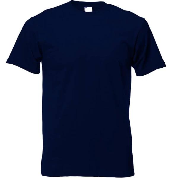 Mens Short Sleeve Casual T-Shirt (Midnight Blue) (Medium)