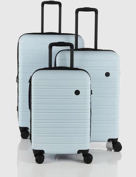 Nere Stori 3pc Suitcase Set, Delicate Blue