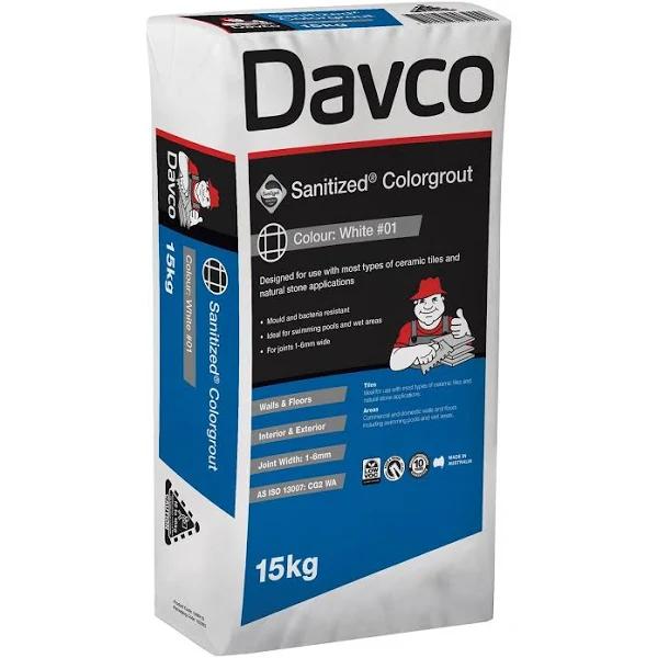 Davco 15kg #64 Mocha Sanitized Colourgrout Powder Grout