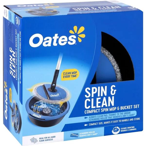 Oates Spin & Clean Compact Spin Mop & Bucket Set