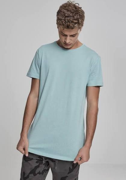 Urban Classics Shaped Long Tee in Bright Blue XL