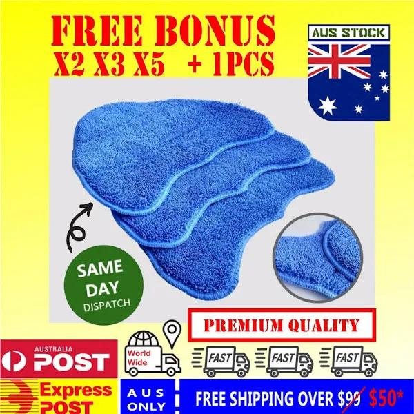 Free Bonus Vax Hoover Blue Steam Mop Cleaning Triangle Pads Microfibre