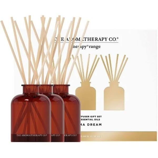 The Aromatherapy Company Trio Diffuser Gift Set White