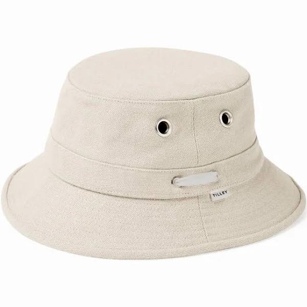 Tilley Hemp Canvas Bucket Hat - M - Cream