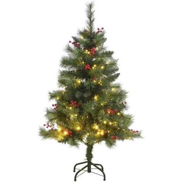 Artificial Hinged Christmas Tree 150 LEDs 120 cm