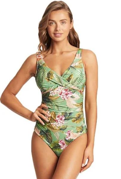 Sea Level Lost Paradise Cross Front One Piece 10