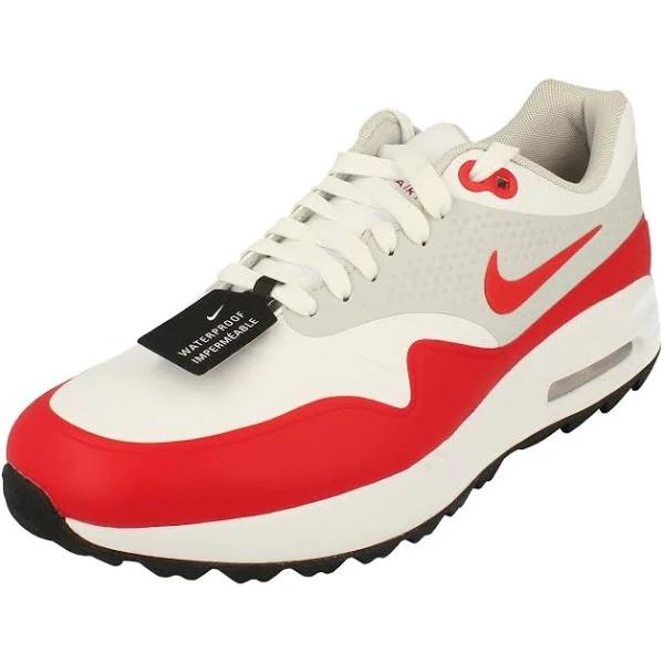 Nike Golf Shoes - Air Max 1 G - White - University Red 2019