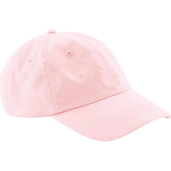 Beechfield Unisex Adult 6 Panel Organic Cotton Baseball Cap Powder Pink One Size