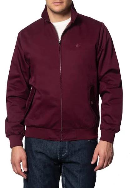 Merc Burgundy Harrington Jacket Medium / Red