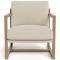 Box Fabric Occasional Armchair Linen by Freedom