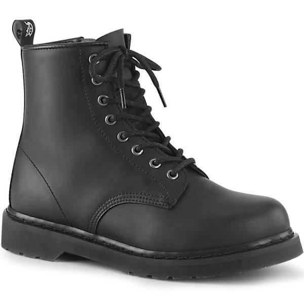 BOLT-100 Black Vegan Leather Unisex Boots