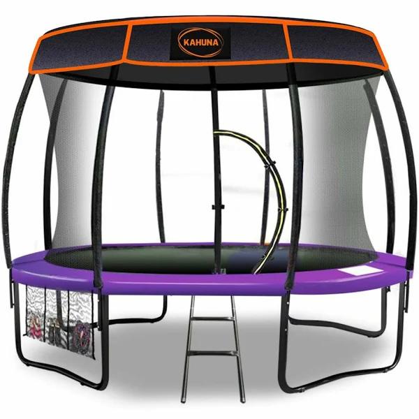 Kahuna Trampoline 8 Ft With Roof Purple