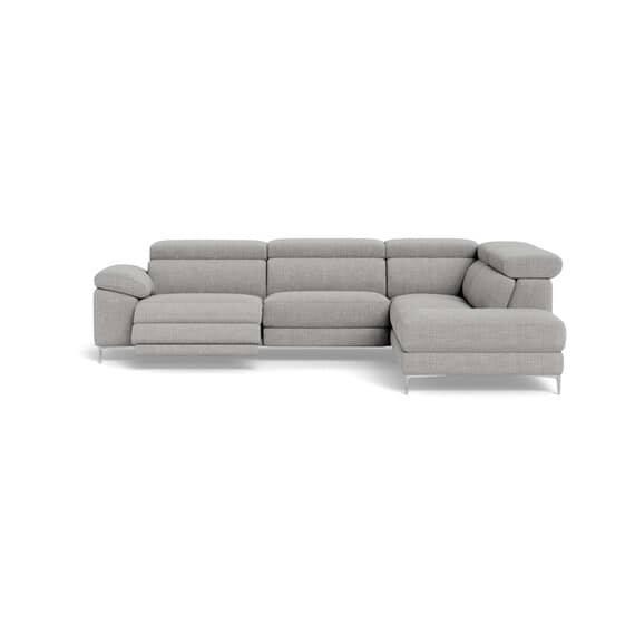 Cora Fabric Battery Recliner Modular Sofa Grey by Freedom