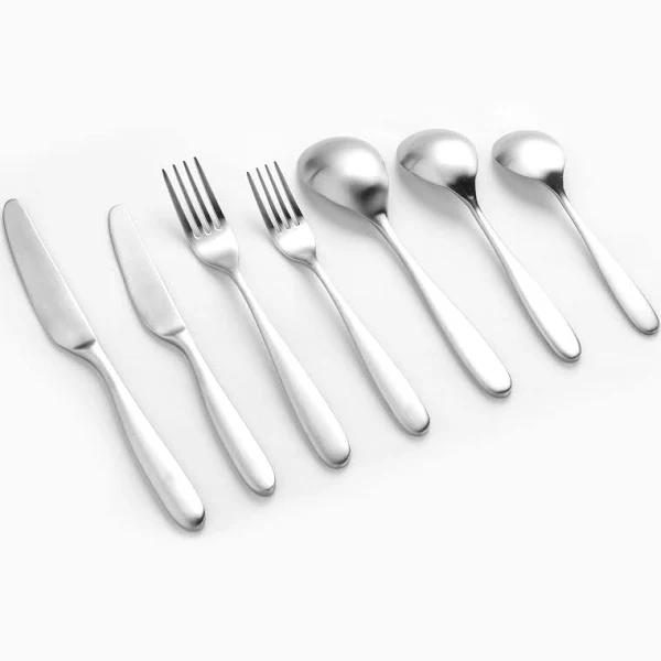 Sherwood Nouveau 56 Piece Cutlery Set Matte Silver