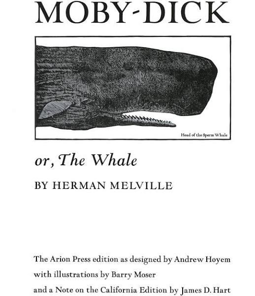 Moby Dick; or The Whale by Melville