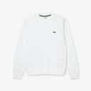 Lacoste Men's Classic Fit Crew Neck Fleece Sweatshirt White Size L