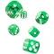 Oakie DOAKIE Dice D6 16 mm Translucent - Green (12)