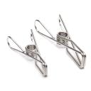 Twin Pack Stainless Steel Infinity Clothes Pegs 40 Regular & 10 Large